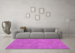 Machine Washable Abstract Purple Contemporary Area Rugs in a Living Room, wshcon714pur