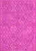 Machine Washable Abstract Pink Contemporary Rug, wshcon714pnk