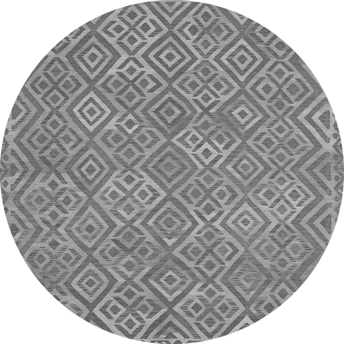 Square Abstract Gray Contemporary Rug, con714gry