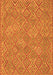 Serging Thickness of Machine Washable Abstract Orange Contemporary Area Rugs, wshcon714org