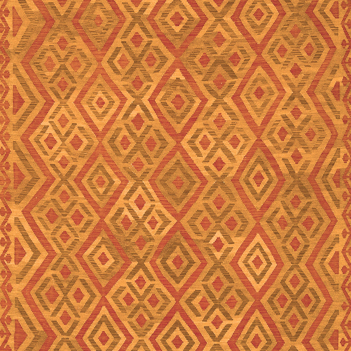 Serging Thickness of Machine Washable Abstract Orange Contemporary Area Rugs, wshcon714org