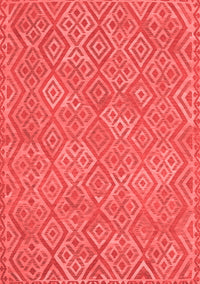 Abstract Red Contemporary Rug, con714red