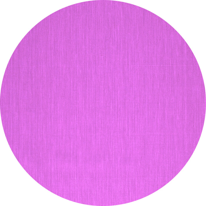 Round Abstract Purple Contemporary Rug, con715pur