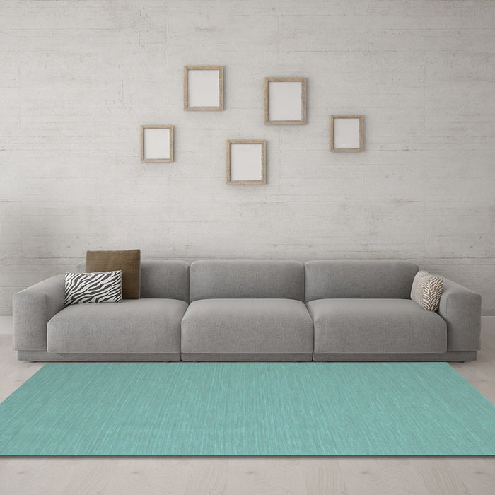 Machine Washable Abstract Light Blue Contemporary Rug in a Living Room, wshcon715lblu