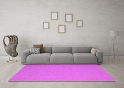 Machine Washable Abstract Purple Contemporary Area Rugs in a Living Room, wshcon715pur