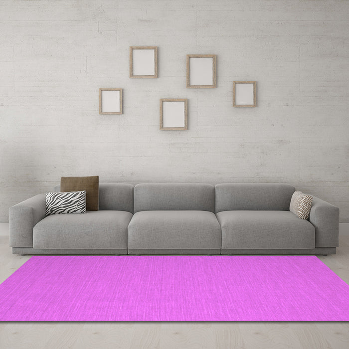 Machine Washable Abstract Purple Contemporary Area Rugs in a Living Room, wshcon715pur