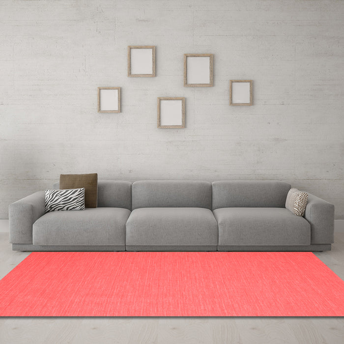 Contemporary Red Washable Rugs