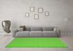 Machine Washable Abstract Green Contemporary Area Rugs in a Living Room,, wshcon715grn