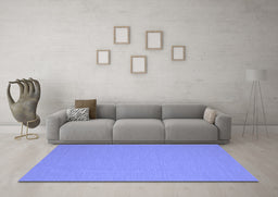 Machine Washable Abstract Blue Contemporary Rug in a Living Room, wshcon715blu