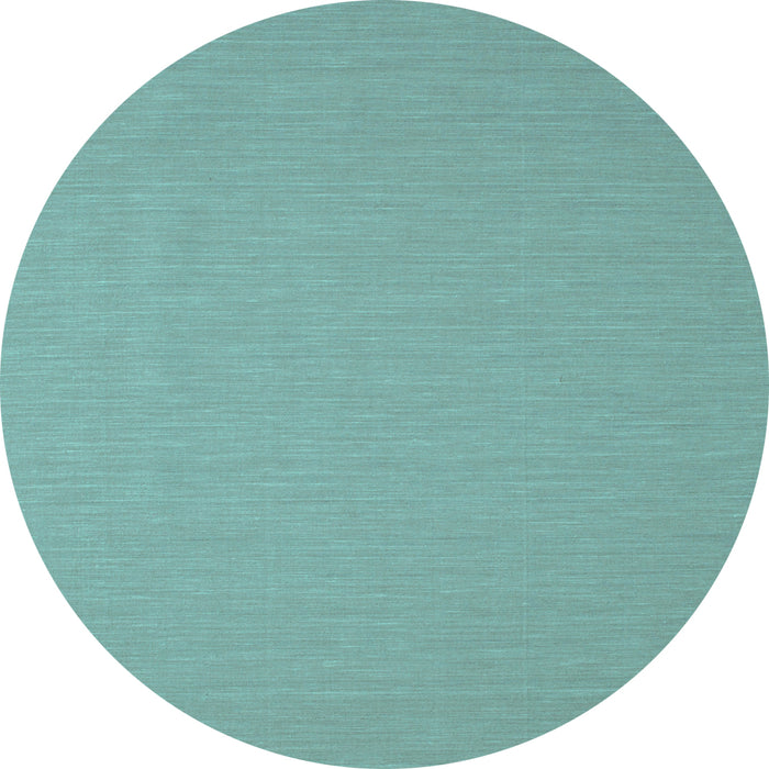 Round Abstract Light Blue Contemporary Rug, con715lblu