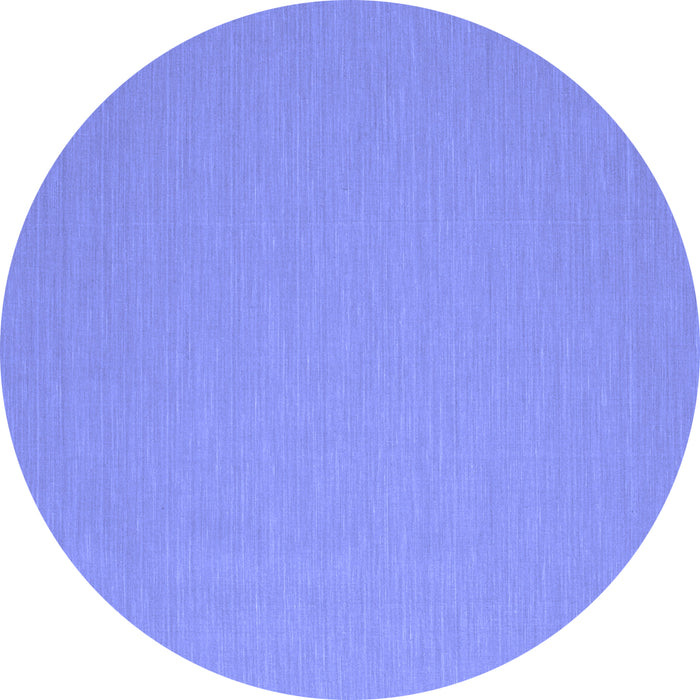 Round Machine Washable Abstract Blue Contemporary Rug, wshcon715blu