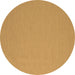 Round Abstract Brown Contemporary Rug, con715brn