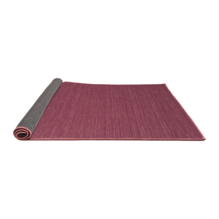 Thickness of Contemporary Bright Maroon Red Modern Rug, con716
