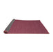 Thickness of Contemporary Bright Maroon Red Modern Rug, con716