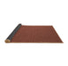 Sideview of Abstract Brown Contemporary Rug, con716brn