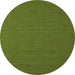 Square Abstract Green Contemporary Rug, con716grn