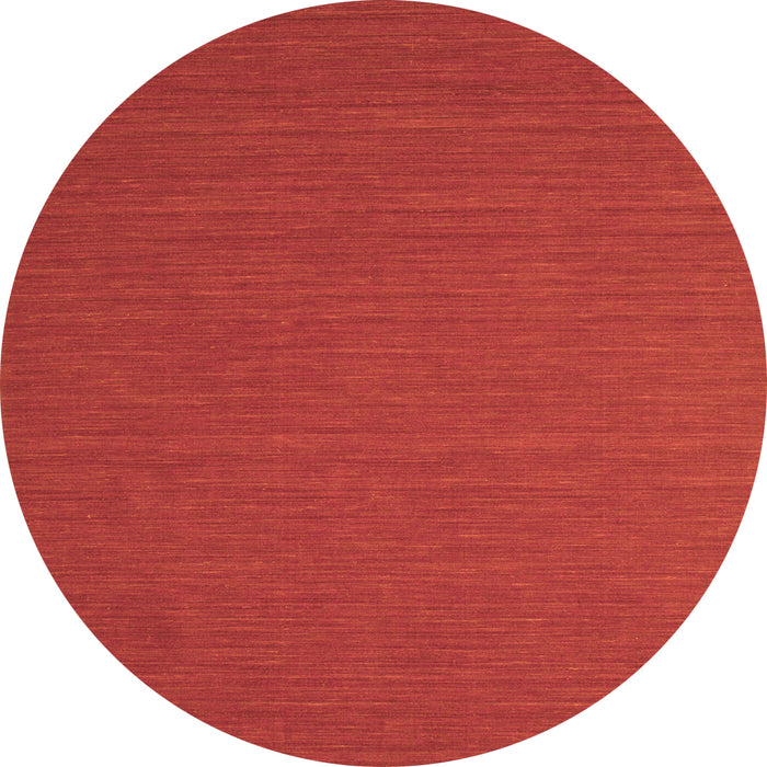 Square Abstract Orange Contemporary Rug, con716org