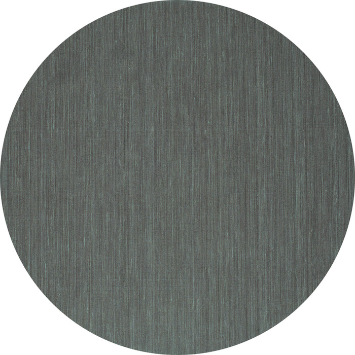 Round Abstract Turquoise Contemporary Rug, con716turq