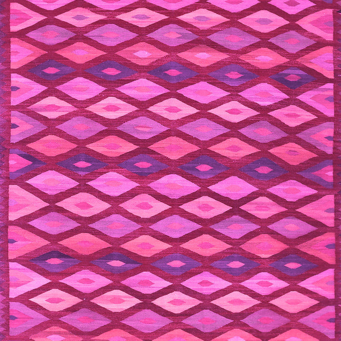 Machine Washable Oriental Pink Traditional Rug, wshcon717pnk