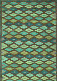 Oriental Turquoise Traditional Rug, con717turq