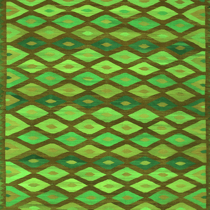 Oriental Green Traditional Rug, con717grn