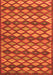 Serging Thickness of Machine Washable Oriental Orange Traditional Area Rugs, wshcon717org