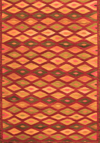 Oriental Orange Traditional Rug, con717org