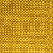 Square Machine Washable Abstract Yellow Contemporary Rug, wshcon718yw