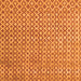 Serging Thickness of Abstract Orange Contemporary Rug, con718org