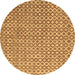 Round Machine Washable Abstract Brown Contemporary Rug, wshcon718brn