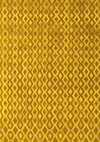 Abstract Yellow Contemporary Rug, con718yw