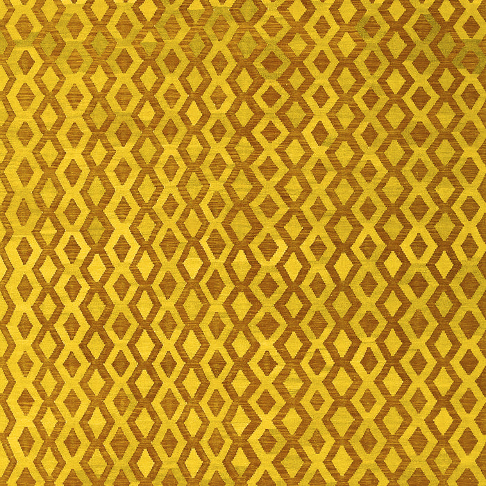 Abstract Yellow Contemporary Rug, con718yw