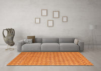 Machine Washable Abstract Orange Contemporary Rug, wshcon718org