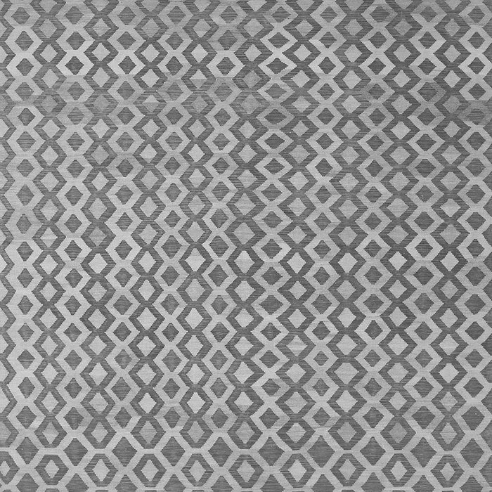 Round Machine Washable Abstract Gray Contemporary Rug, wshcon718gry