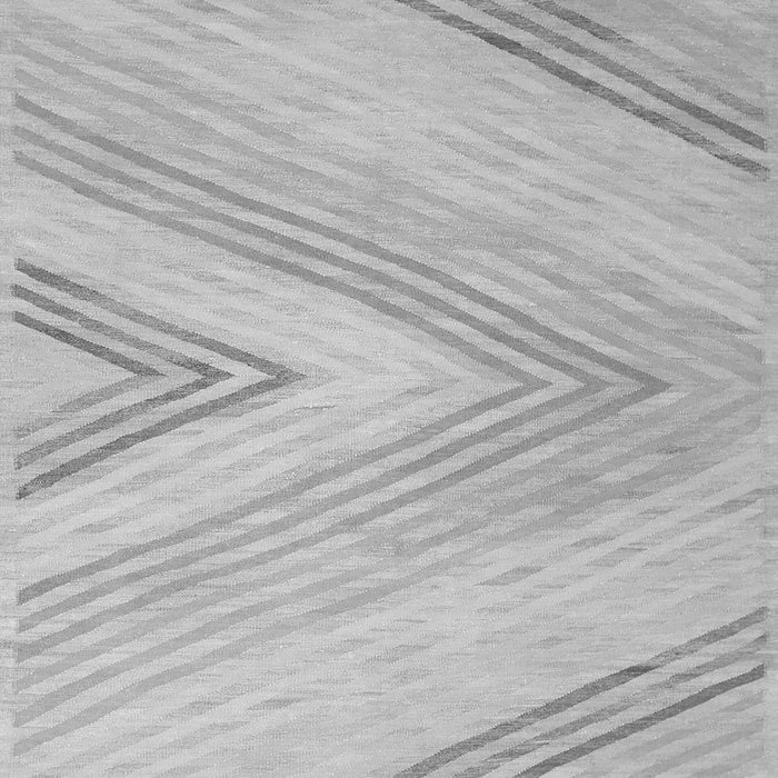 Abstract Gray Contemporary Rug, con719gry