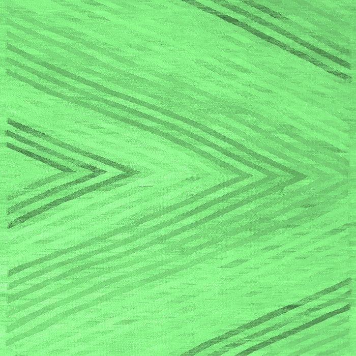 Machine Washable Abstract Emerald Green Contemporary Area Rugs, wshcon719emgrn