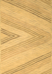 Abstract Brown Contemporary Rug, con719brn