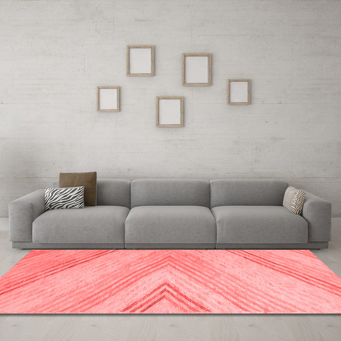 Contemporary Red Washable Rugs