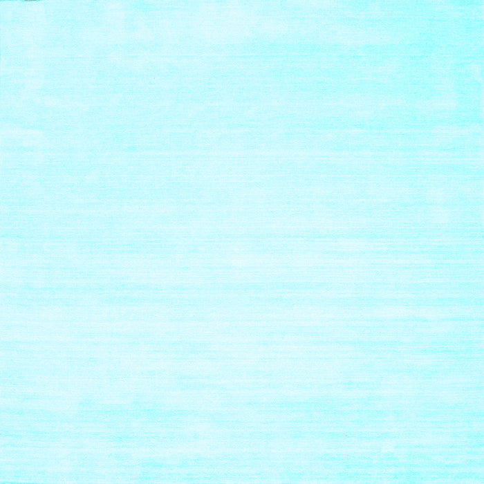 Square Machine Washable Solid Light Blue Modern Rug, wshcon71lblu