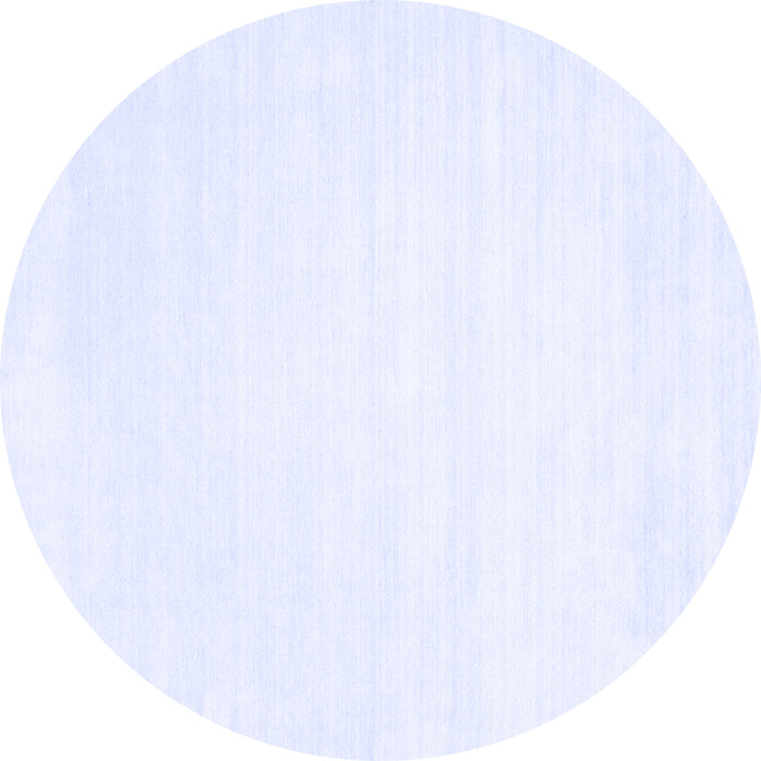 Round Solid Blue Modern Rug, con71blu