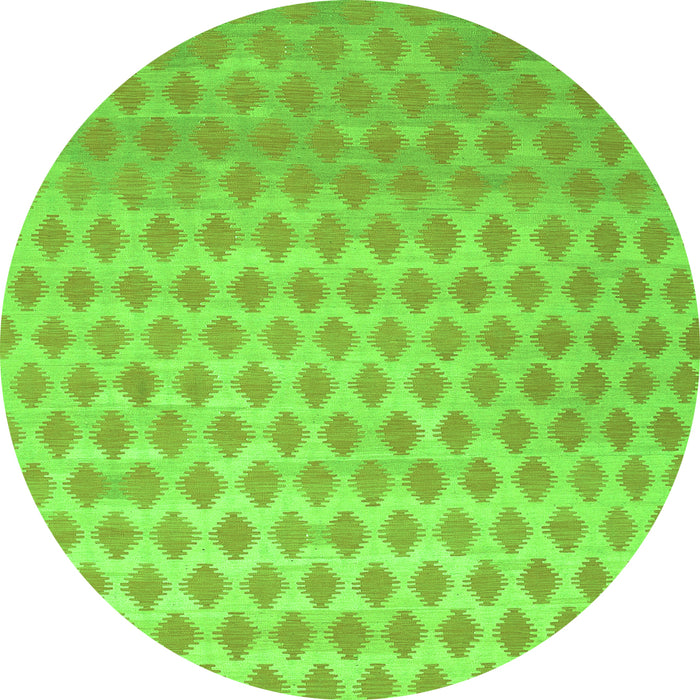 Machine Washable Abstract Green Contemporary Area Rugs, wshcon720grn