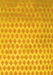 Machine Washable Abstract Yellow Contemporary Rug, wshcon720yw