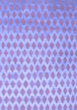 Abstract Blue Contemporary Rug, con720blu