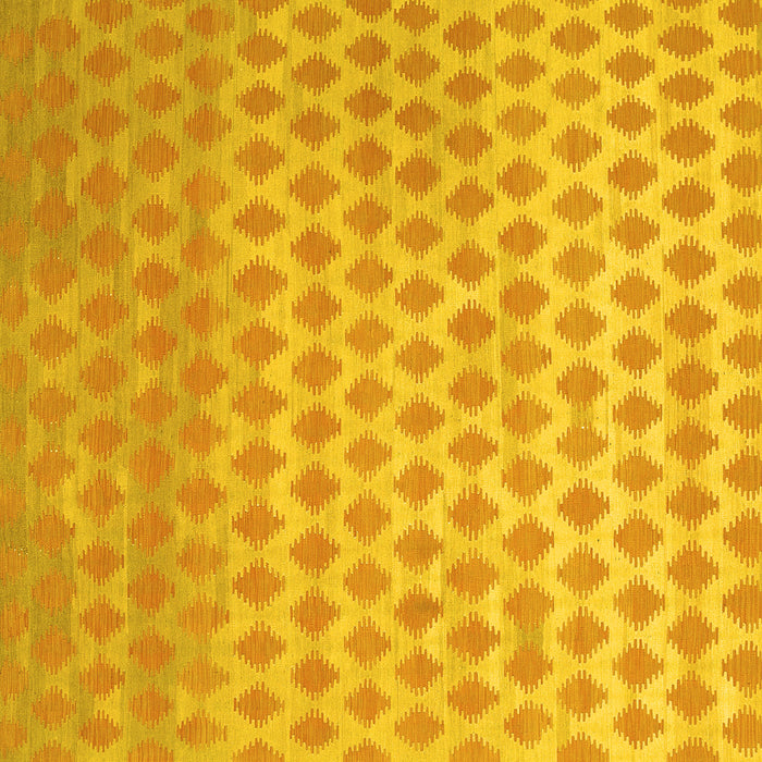 Square Machine Washable Abstract Yellow Contemporary Rug, wshcon720yw