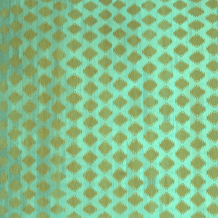 Square Machine Washable Abstract Turquoise Contemporary Area Rugs, wshcon720turq