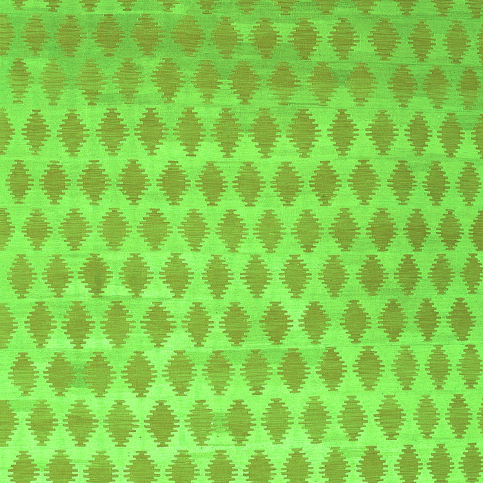 Serging Thickness of Machine Washable Abstract Green Contemporary Area Rugs, wshcon720grn