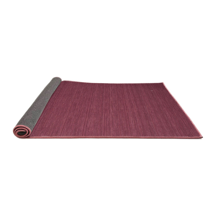 Thickness of Contemporary Bright Maroon Red Modern Rug, con721