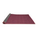 Thickness of Contemporary Bright Maroon Red Modern Rug, con721