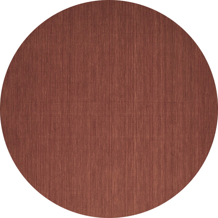 Round Abstract Brown Contemporary Rug, con721brn