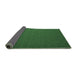 Sideview of Abstract Emerald Green Contemporary Rug, con721emgrn